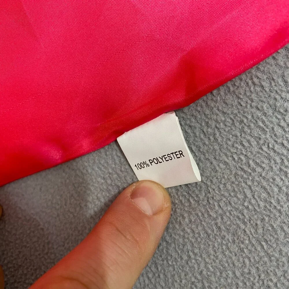 Hot Pink Satin Costume Cape / Cover Up | Reversible Light Pink Lining | One Size - Picture 2 of 5
